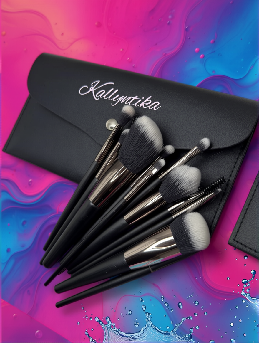 Makeup Brushes with Carrying Case